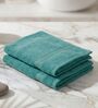 Blue 100% Cotton 380 Gsm Hand Towel 2 Pc