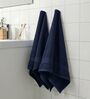 Blue 100% Cotton 380 Gsm Hand Towel 2 Pc