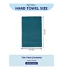 Blue 100% Cotton 380 Gsm Hand Towel 2 Pc