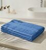 Blue 100% Cotton 400 Gsm Bath Towel