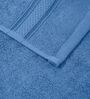 Blue 100% Cotton 400 Gsm Face Towel 4 Pc