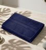 Blue 100% Cotton 525 Gsm Bath Towel