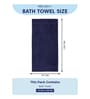 Blue 100% Cotton 525 Gsm Bath Towel