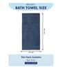 Blue 100% Cotton 525 Gsm Bath Towel