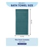 Blue 100% Cotton 525 Gsm Bath Towel