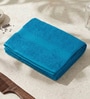 Blue 100% Cotton 525 Gsm Bath Towel