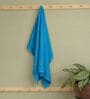 Blue 100% Cotton 525 Gsm Bath Towel