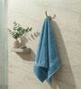 Blue 100% Cotton 525 Gsm Bath Towel