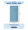 Blue 100% Cotton 525 Gsm Bath Towel