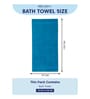 Blue 100% Cotton 525 Gsm Bath Towel