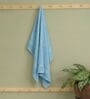 Blue 100% Cotton 525 Gsm Bath Towel