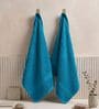 Blue 100% Cotton 525 Gsm Hand Towel