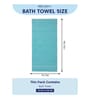 Blue 100% Cotton 625 Gsm Bath Towel