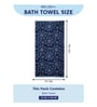 Blue 100% Cotton 630 Gsm Bath Towel