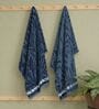 Blue 100% Cotton 630 Gsm Bath Towel