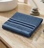 Blue 100% Cotton 630 Gsm Bath Towel