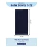 Blue 100% Cotton 650 Gsm Bath Towel