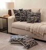 Blue 100% Cotton Abstract 16x16 inches Cushion Covers (Set of 5)