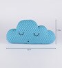 Blue Cotton Star Cloud & Moon Shaped Shaped Cushions (Set of 3)