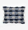 Blue 100% Cotton Abstract 16x16 inches Cushion Covers (Set of 2)