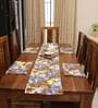 Hibiscus (72x13) Multicolor Cotton Table Runner