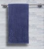 Blue 100% Cotton Solid 550 GSM Bath Towel