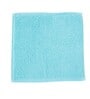 Blue 100% Cotton Solid 550 GSM Face Towels (Set of 4)