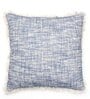 Blue 100% Cotton Textured 18x18 inches Cushion Covers (Set of 2)