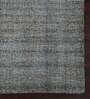 Grey Geometric 100% Wool 5 ft x 8 ft Hand Tufted Carpet