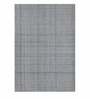 Grey Geometric 100% Wool 8 ft x 10 ft Hand Tufted Carpet