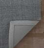 Grey Geometric 100% Wool 8 ft x 10 ft Hand Tufted Carpet
