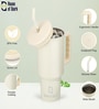 Blue 1200ml Stainless Steel Double Insulated Leak Proof Coffee Tumbler with Lid & Straw