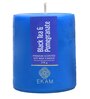 Black Tea & Pomegranate Pillar Soy Wax Scented Candle