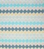 Blue 200 TC Cotton Blend 6 Pcs Diwan Set