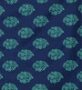 Blue 200 TC Motifs Print Cotton Single Bed Sheet with 1 Pillow Cover