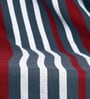 Blue 240 TC Stripes Print Cotton Single Bed Sheet with 1 Pillow Cover