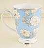 Ezra 250ml Blue & White Bone China Coffee Mug