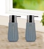 Blue 300 ml Ceramic Liquid Soap Dispenser (Set of 2) 