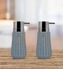 Blue 300 ml Ceramic Liquid Soap Dispenser (Set of 2) 