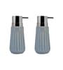 Blue 300 ml Ceramic Liquid Soap Dispenser (Set of 2) 