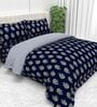 Blue 4-Piece Combo Of Double Bed Cold Weather Comforter & Bedsheet Set