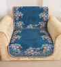 Blue 5 Seater Floral 10Pcs Sofa Covers