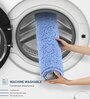 Blue Absorbent and Quick-Dry Polyester Bath Mats 38x58 cm