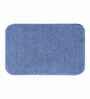 Blue Absorbent and Quick-Dry Polyester Bath Mats 40x60 cm