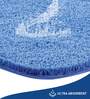 Blue Absorbent and Quick-Dry Polyester Bath Mats 50x70 cm