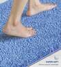 Blue Absorbent and Quick-Dry Polyester Bath Mats 50x70 cm