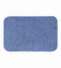 Blue Absorbent and Quick-Dry Polyester Bath Mats 50x70 cm
