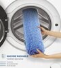 Blue Absorbent and Quick-Dry Polyester Bath Mats 50x70 cm