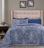 Blue Abstract 100% Cotton 1 Double Bed Duvet Cover With2 Pillow Covers Grandeur Collection