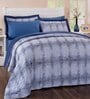 Blue Abstract 100% Cotton Double Bed Duvet Cover With 2 Pillow Covers